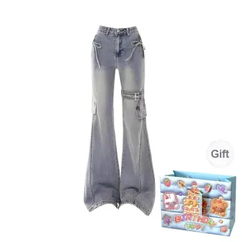 TWOPLUMGIRLS Jeans Women's Blue Shopping Bag Included