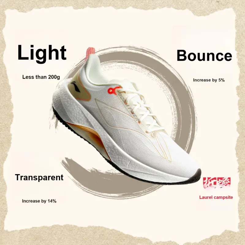 LiNing Super Light 21 Slip Resistant, Abrasion Resistant, Breathable Low Top Running Shoes Women's White-7