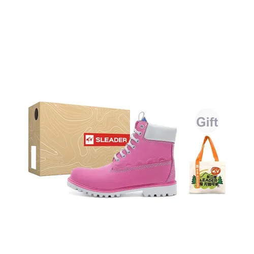 SLEADER Vintage Workwear Series Антислип Шок-абсорбирующие MID Топ Уличная обувь Женские Розовый