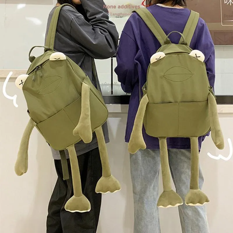 Bywhich Canvas Backpack Unisex Green-4
