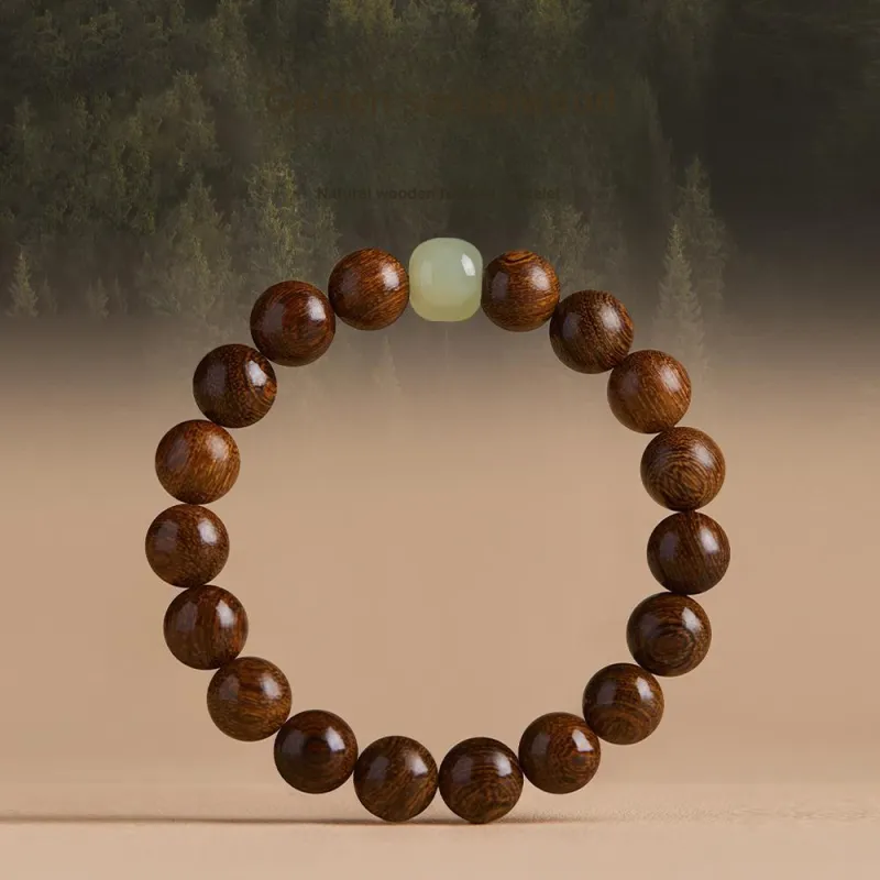 JIYAO Golden Sandalwood Bracelets Unisex-1