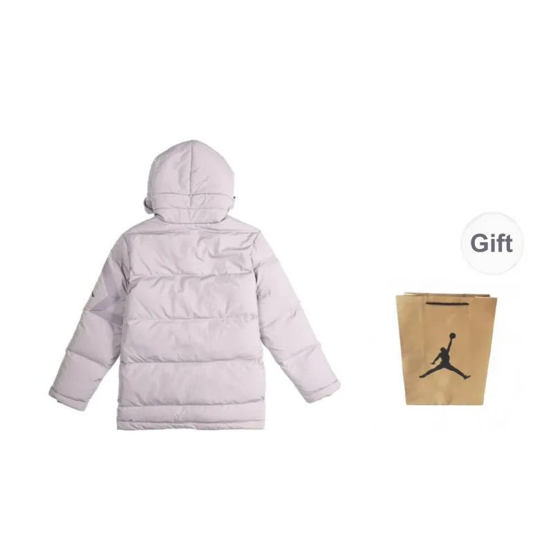 Jordan Down Jacket Unisex Gray Shopping Bag Included-1