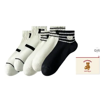 Caramella Ankle Socks Women's Shopping Bag Combo Set