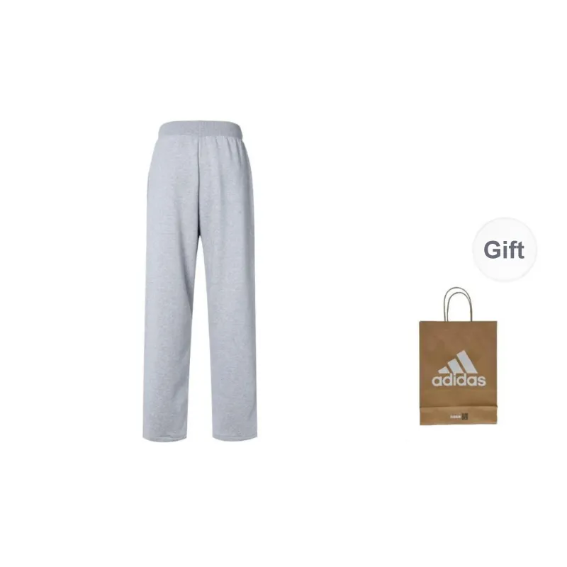 Adidas Knitted Sports Pants Men's Light Gray-1