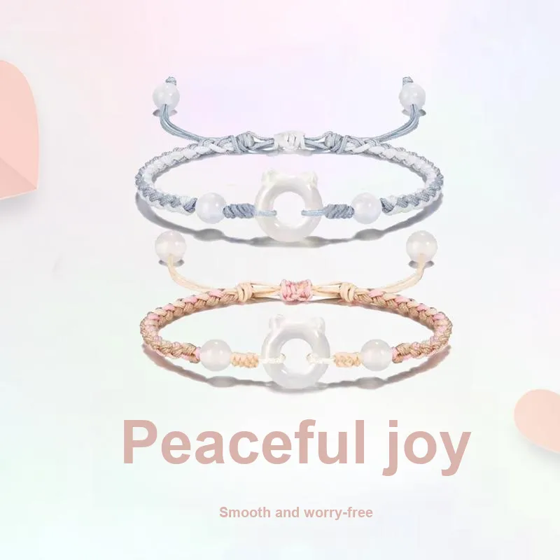 YUSHENGQING Colored Glaze Bracelets Unisex-2