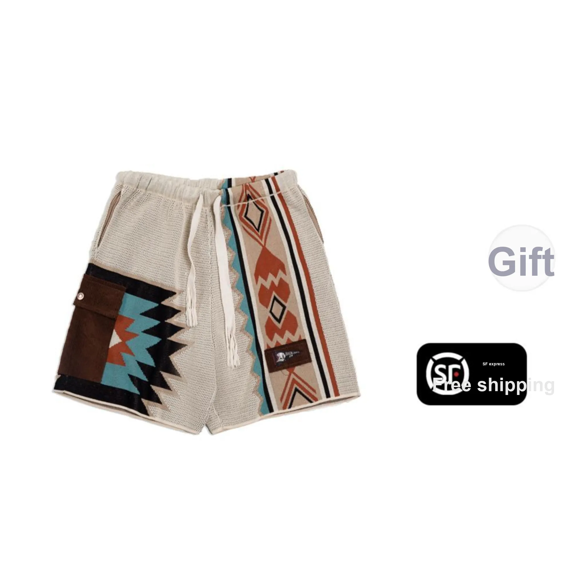 MADEN Casual Shorts Unisex Diamond Multicolor