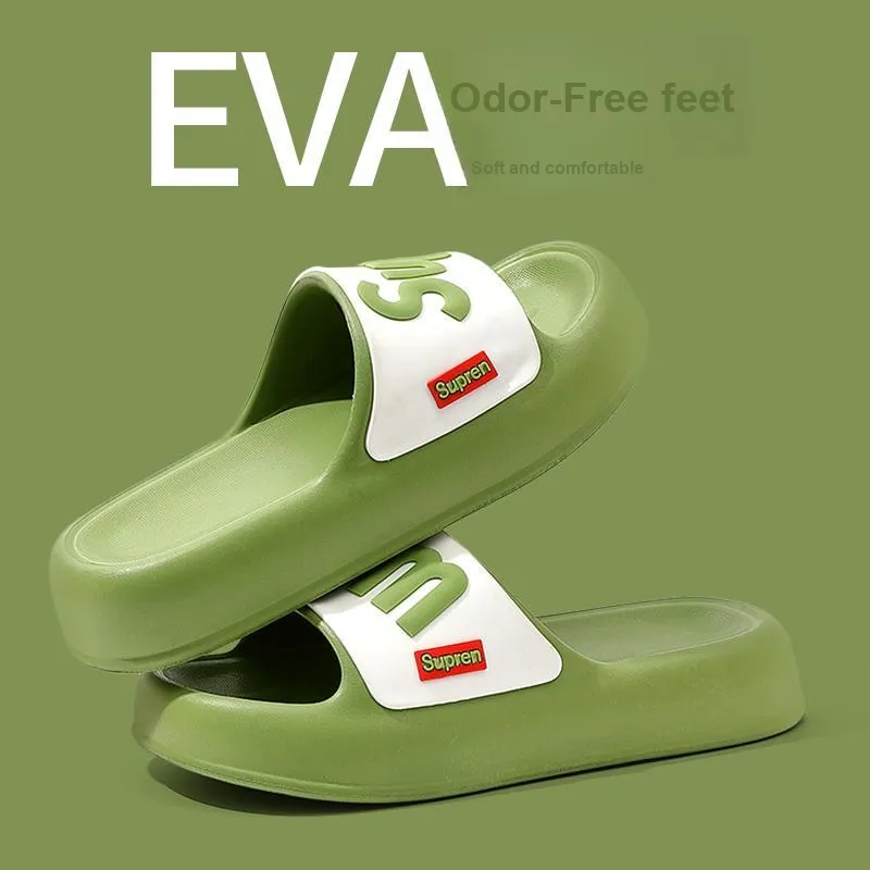 Foot Recreation Slippers Summer Indoor Home Slippers Slip Resistant Bathroom Couple Eva Home Slippers-12