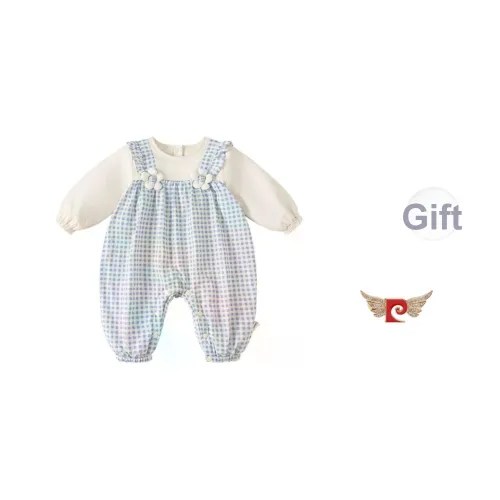 PIERRE CARDIN Сине-белая клетка Kids Комбинезоны Ползунки
