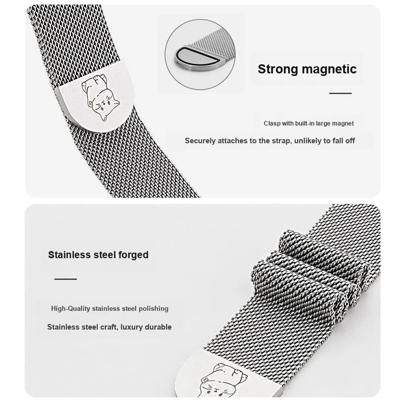 IBOANN Apple Compatibility Watch Band Stainless Steel Material-1
