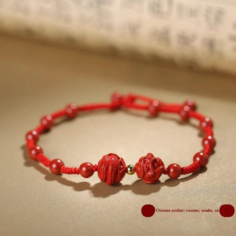 Sima Is Ethereal Reconstructed Cinnabar Anklets Unisex-23