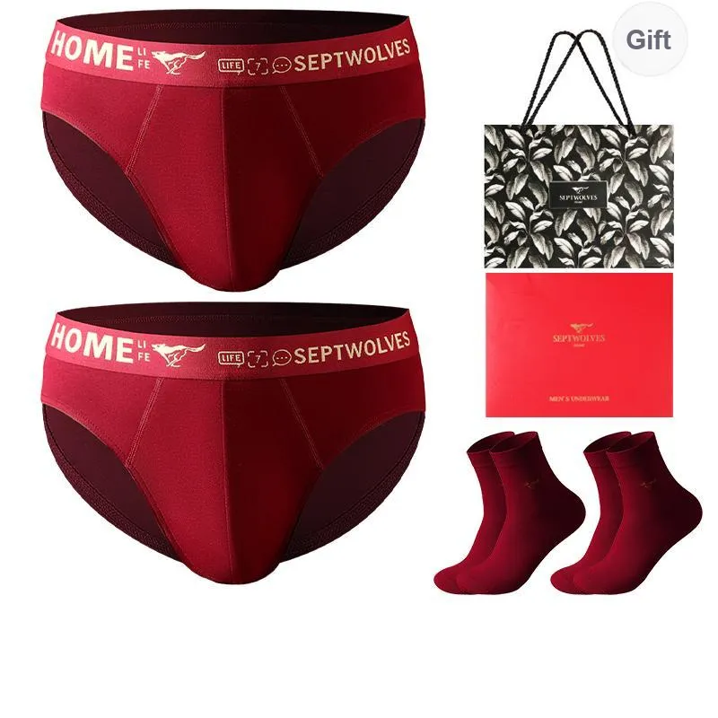 SEPTWOLVES Underpants Men's Gift Box Of 2 Strips-10