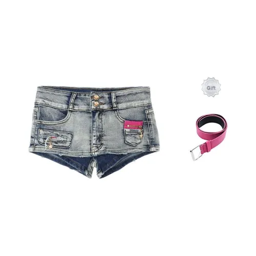 MIMOSA CHUR Серые Женские Джинсовые Шорты