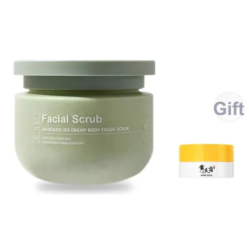 GINBI Авокадо Мороженое Центральная часть Скраб Увлажняющий Отшелушивающий Осветляющий Укрепляющий Гидратирующий Глубокая чистка Освежающий
