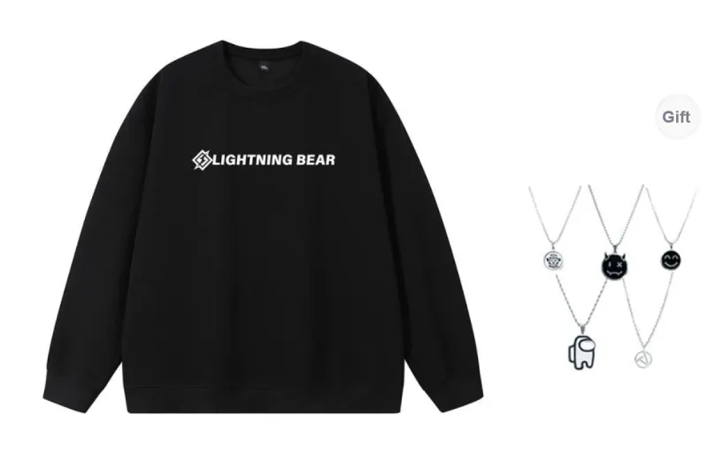LIGHTNING BEAR Sweatshirt Unisex-0