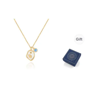 AJIDOU Shell Necklaces Women's Gold