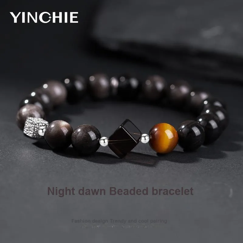 YINCHIE Obsidian Bracelets Men's-1