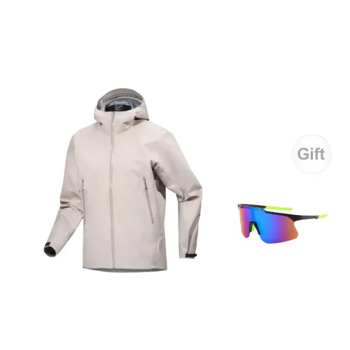 Arcteryx Beta Series Windbreaker Jackets Men Elegant Brown+Glasses