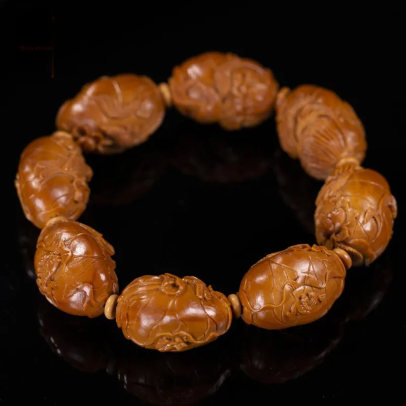 ZHOUPAI Olive Pit Bracelets Unisex-1