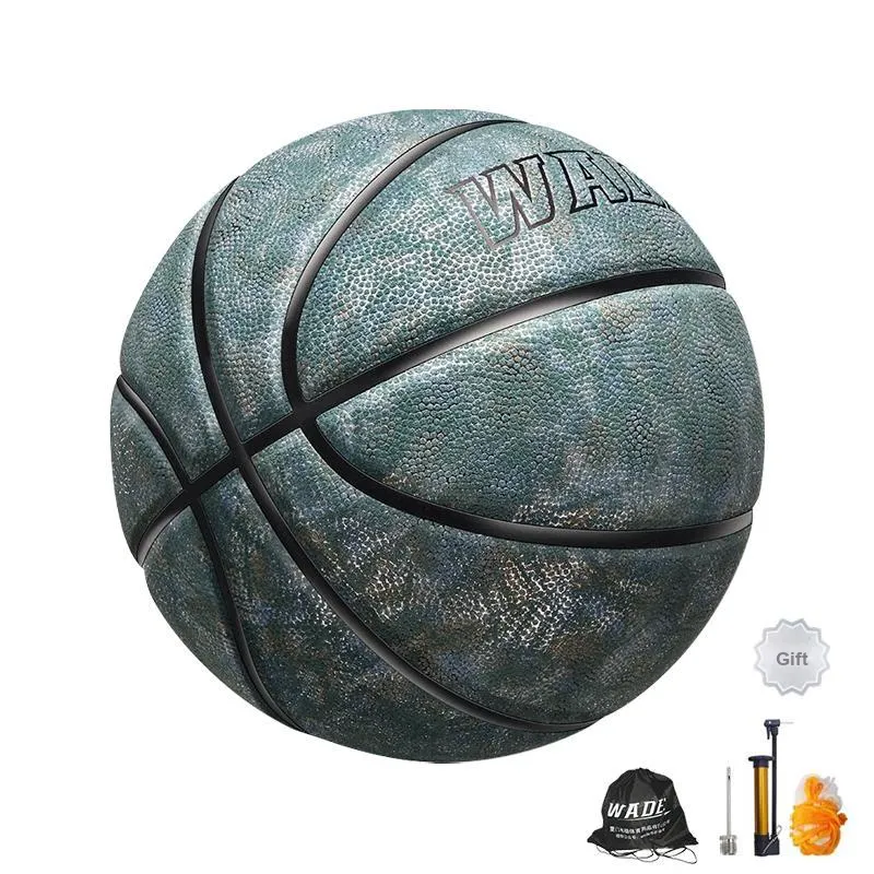 WADE Cow Leather Basketball Iridescent Green Size 7 Training Unisex-5