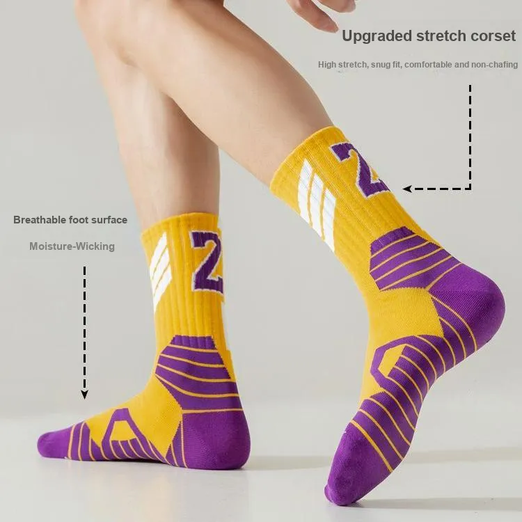MIIOW Mid Calf Socks Men's 4 Pack-6