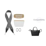 [Trumpets Two-Piece Set 3]Canvas Wide Strap+White Waterproof Liner (Includes Spring Ring *2)