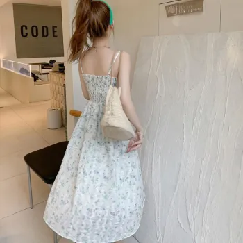 Juden Choi Slip Dresses Women's Blue