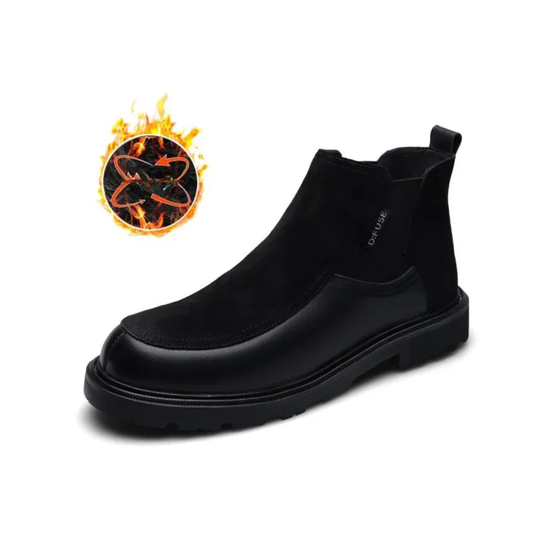 D FUSE SCANDINAVIA Short Chelsea Boots Men's Black-6