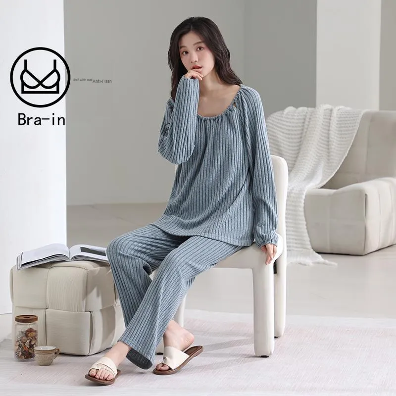 MADALLO Pajama Set Women's Slate Gray-4