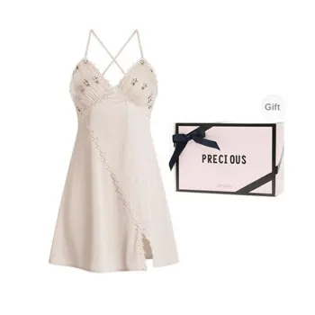 OEING Nightgown Women's Gift Box Set Yellow Cream