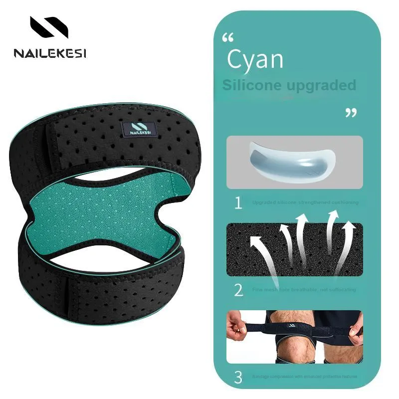 NAILEKESI Exercise And Fitness Double Loop Patella Bands 1 Pair Unisex Professional Protective-7