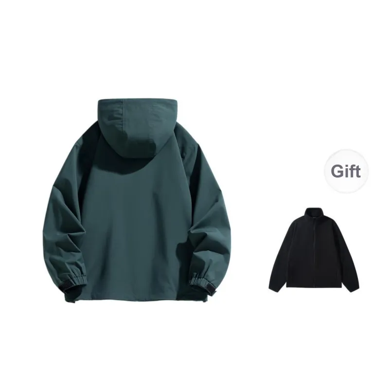 ROBINHOOD Water Resistant Windproof Breathable Warm Water Repellent Windbreaker Jacket Unisex-15