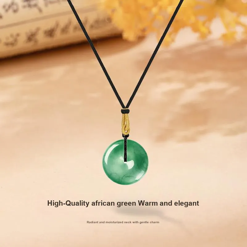 MISS TOOYA African Emerald Necklaces Unisex-2