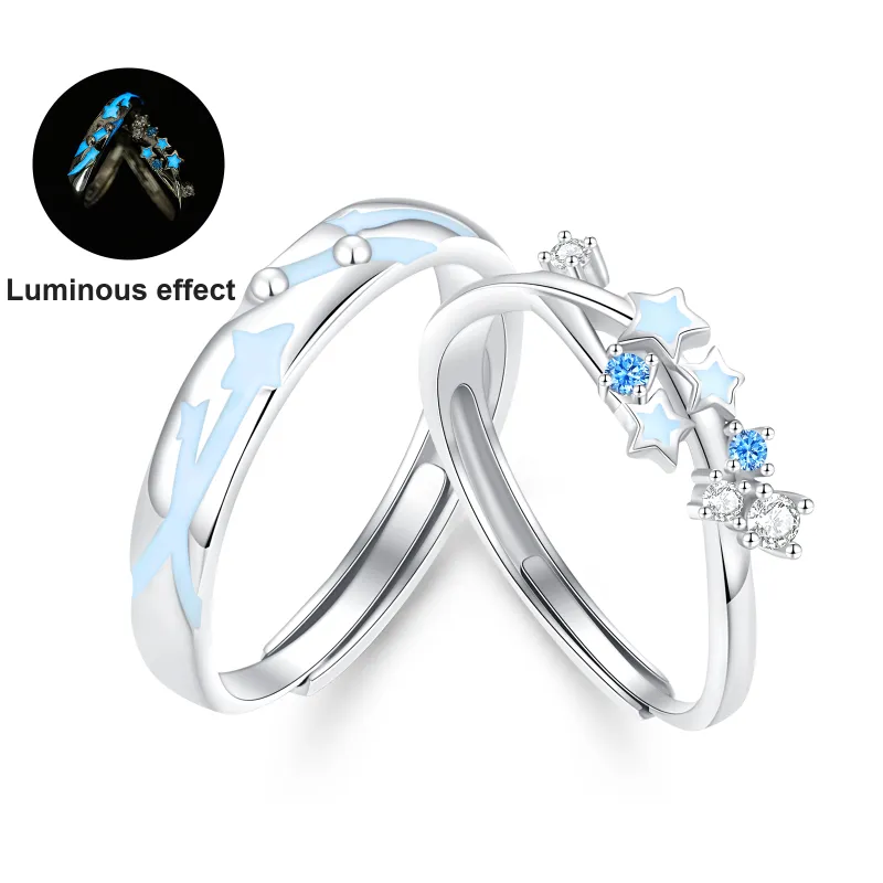Jodie&Kevin S999 Fine Silver/925 Sterling Silver Rings Unisex-6