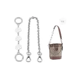 Silver Camellia 16cm+Silver Plate Buckle Decorative Chain 35cm