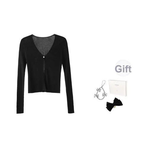 Fstudio Летний Корейский стиль Отделение Защита от солнца Повседневный Кардиган Трикотаж Женский