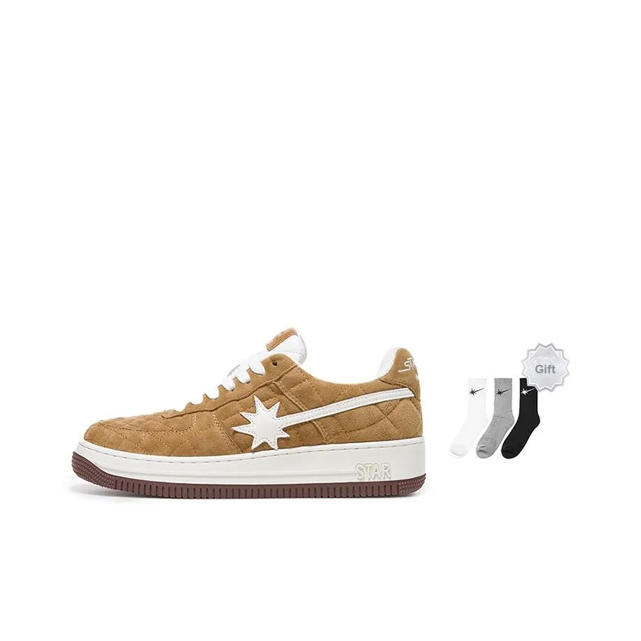 Starwalk Soldier Термостойкий Износостойкий Легкий Низкий Топ Скейтборд Кроссовки Унисекс Light Коричневый