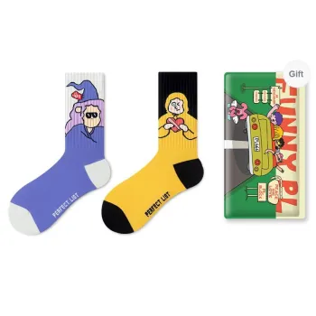 PL Mid Calf Socks Unisex Shopping Bag 2 Pack