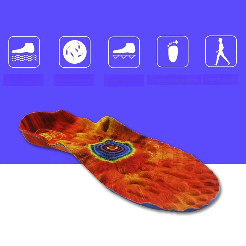 HAPENSS Foot Reflexology Meridian Moisture Wicking Deodorizing Insoles Men's-7
