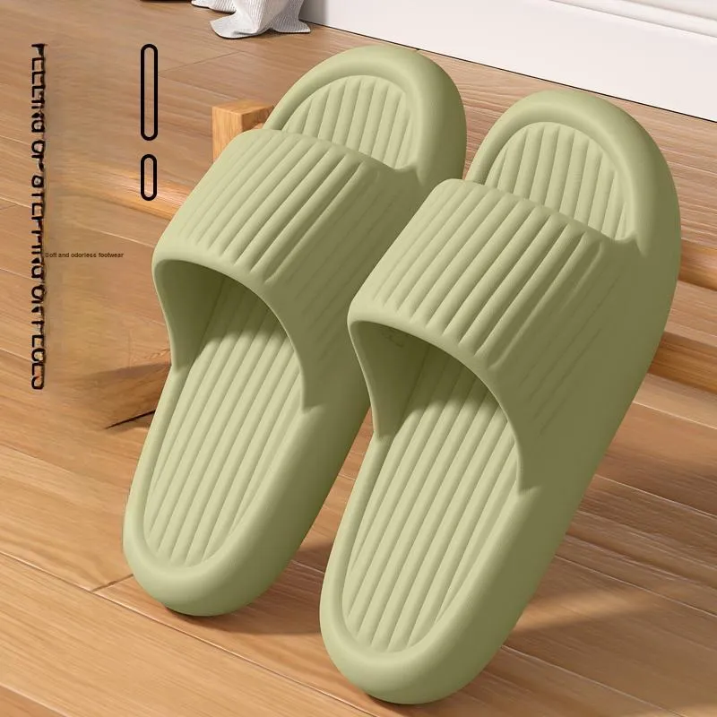 LUNNIFEIYA Squashy And Bouncy Feeling Slippers, Home Indoor Quiet Slip Resistant Platform, Odor Free EVA Home Slippers-5
