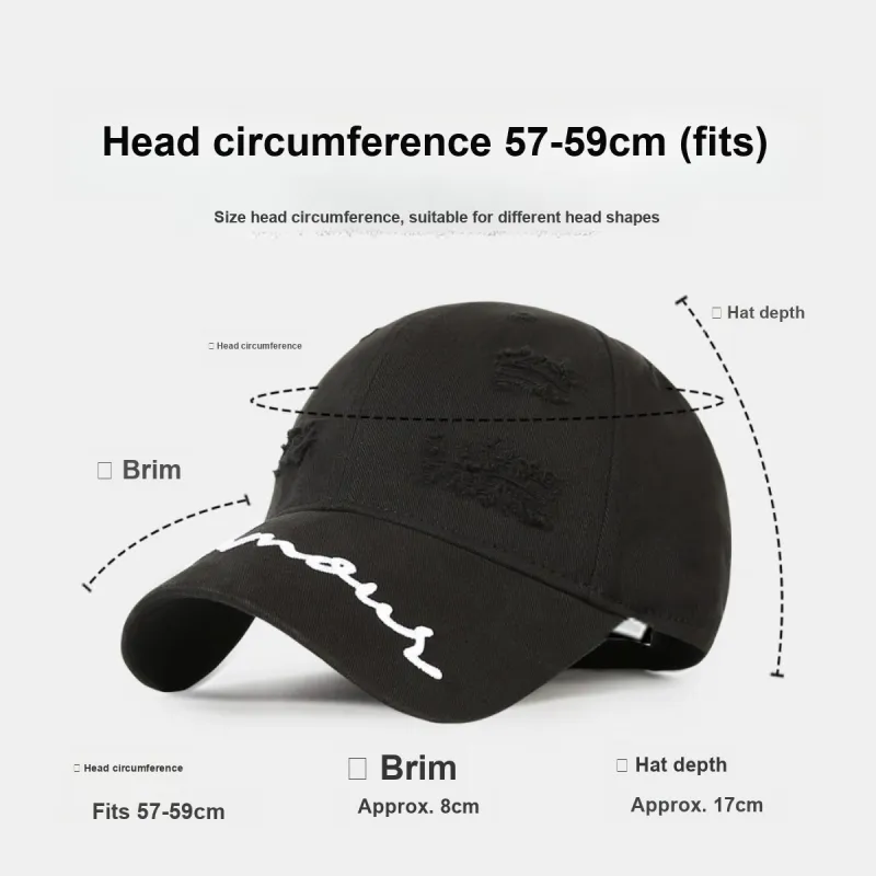 CACUSS Junior Cotton Baseball Caps Women's-3