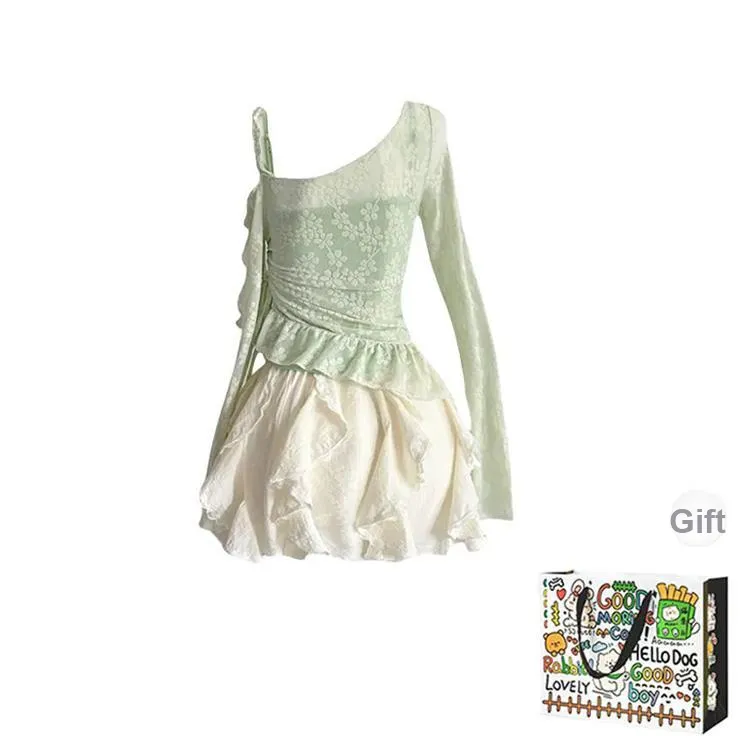 Dippanis Two Piece Skirt Sets Women's-1