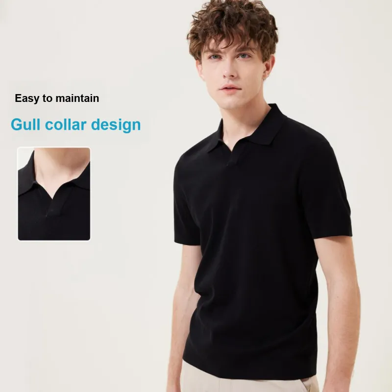 Red bean Polo Shirts Men-14