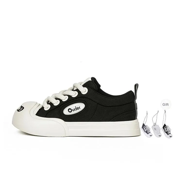 Ouder Smiler Skateboard Shoes Unisex Low top Black/Ecru