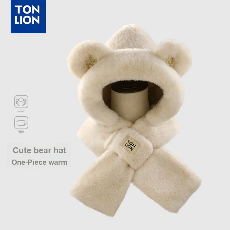 Tonlion Polyester Hoods & Plush Hats Unisex-1