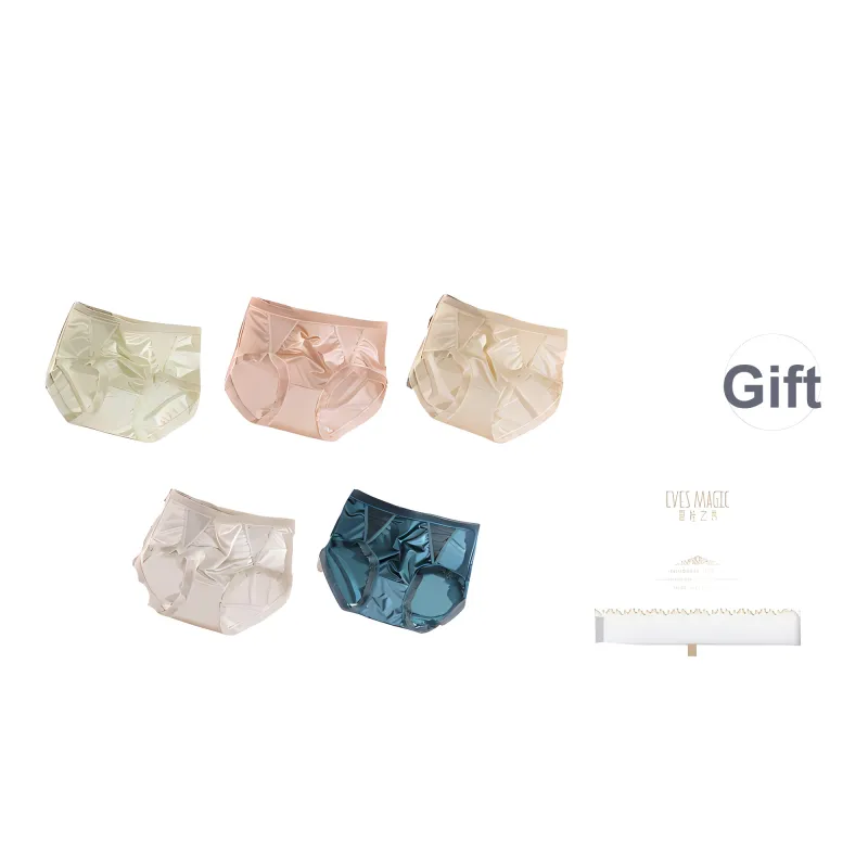 XIA.WA.ZHI.XIU Underpants Women's Shopping Bag 5 Pack-4