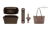 [Classic Brown]Stress-Relief Shoulder Strap Pad+Zip 30 Liner++(Brown Rabbit) Pendant