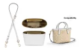 [Clothing Sets]Chalk White Crossbody Shoulder Strap+DuPont Paper Liner