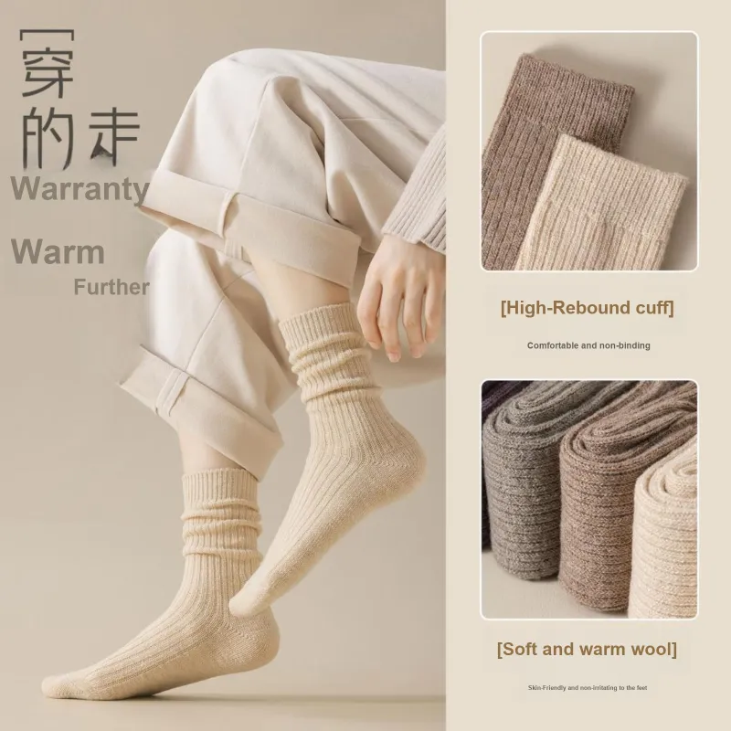 XXLLG Mid Calf Socks Women's 3 Pack-5
