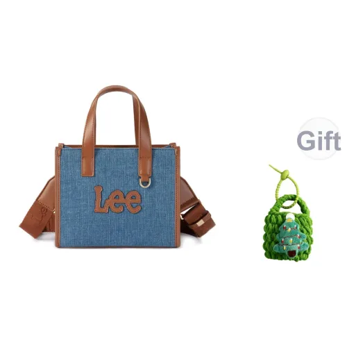Lee Ткань + Искусственная кожа Тоут Сумка через плечо Сумка на плечо Сумка обычная Женская Джинсовый синий