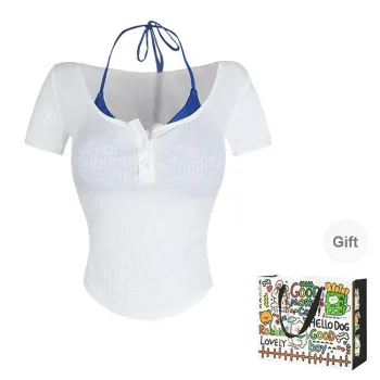 OURUOKE Set in Sleeve T Shirt Women's
